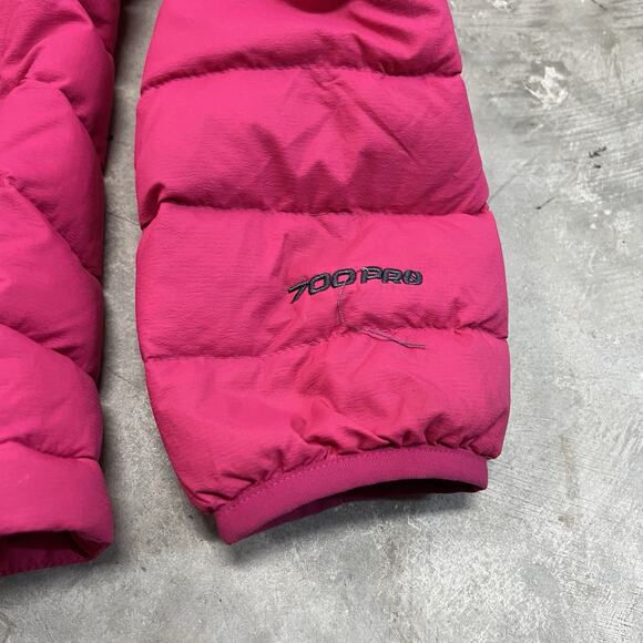 The North Face 700 Pro Down Puffer Jacket Womens Small Lightweight Pink Quilted - Picture 2 of 9